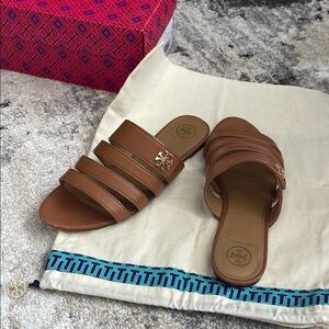 Tory Burch Brown Slide Sandals size 8